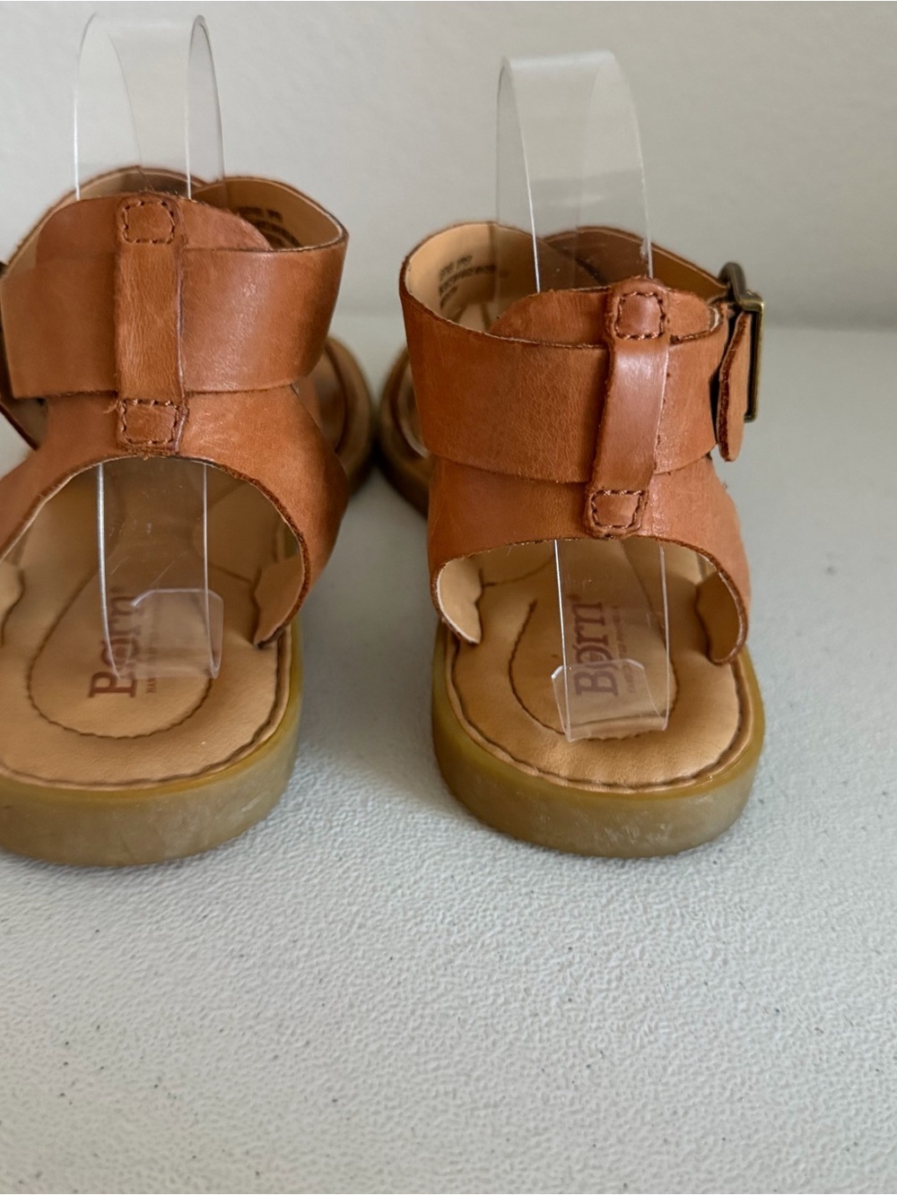 Børn Imogen ankle strap sandals in brown leather. - Picture 2 of 6